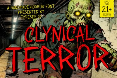 Clynical Terror Horror Font